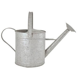 Regadera galvanizada para exteriores con pico de cuello largo y mango ergonómico de metal, adecuada para uso en el jardín doméstico y el invernadero - Product Image 6