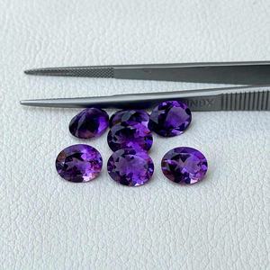 10x14mm 100% Natural African Amethyst Faceted Oval Cut Loose Gemstone For Jewelry Making Supplier All Sizes and Shapes Available - Product Image 2