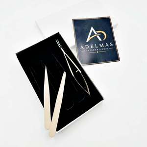 Ensemble de 3 pinces à épiler professionnelles pour sourcils, pointe inclinée, pointe pointue, pinces de précision pour le modelage des sourcils, OEM ODM, logo personnalisé - Product Image 4