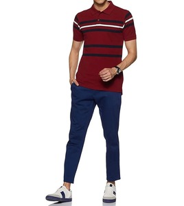 Cotton Two Tone Custom Color Combination Polo <b>Collar</b> Men <b>T</b>-<b>shirts</b> Custom Logo Printing Polo <b>Shirts</b> - Product Image 3