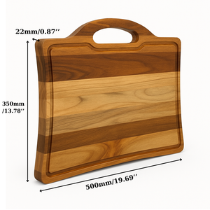 Extra Large Acacia Wood Cutting Board with Handle Solid Wood <b>Kitchen</b> Serving Chopping Board Food Grade OEM Supplier - Product Image 2