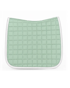 Tapis de selle matelassé carré vert menthe pour dressage et saut d'obstacles, tout usage, doux et confortable, pour courses hippiques - Product Image 3