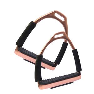 Nuevo Sillín Ecuestre Ligero de Aluminio, Accesorios de Estilo Occidental, Estribos de Seguridad con Almohadilla de Goma, Modelo de Cuero y Plástico para Caballo - Product Image 6