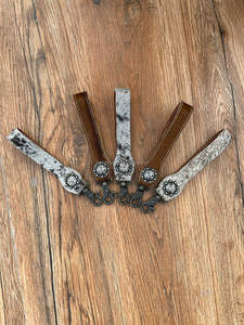 Western Handcraft cuero de vaca genuino lindo encantador muñequera forma llavero estilo occidental accesorio vaquera muñequera llavero - Product Image 3