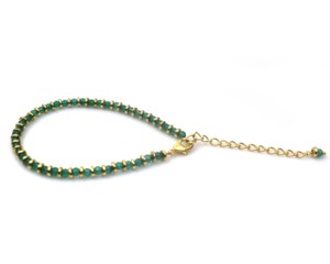 Gemstone <b>Beaded</b> <b>Gold</b> Plated <b>Bracelet</b> for Women Fashion Jewelry - Product Image 6