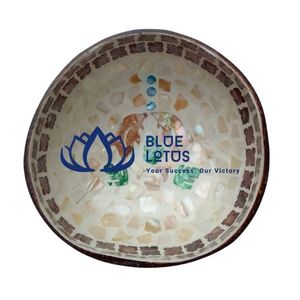 Tazón de Coco con Mosaico de Perlas Hecho a Mano en Vietnam, Diseño Clásico, Apto para Lavavajillas, para Decoración del Hogar, Regalo Decorativo - Product Image 1