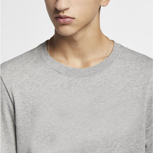 Camiseta de Manga Corta con Cuello Redondo 100% Algodón para Hombre, Antiarrugas, Transpirable, Ecológica, Estampado Sólido, Informal, Precio al por Mayor - Product Image 2