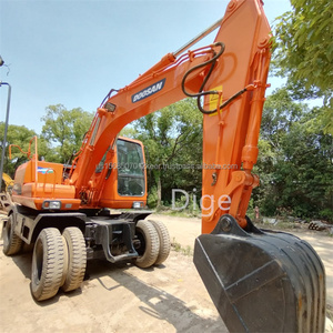 Doosan DH150w-7 Pelle hydraulique d'occasion 2023 Petite pelleteuse robuste et fiable Composants du noyau du moteur d'origine Pompe à moteur Boîte de vitesse - Product Image 3