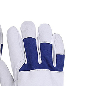 Leather Work <b>Gloves</b> Real Leather Working <b>Gloves</b> Reinforced Palm, Split Grade, A Leather, Cotton Lining, Wide Safety Cuff - Product Image 3