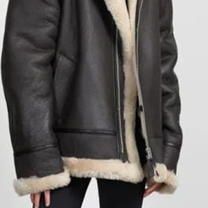 Veste d'hiver pour femme en cuir véritable à 100 %, doublure en fausse fourrure de renard, écologique, respirante, logo personnalisé, grande taille, fabriquée à la main au Pakistan - Product Image 4