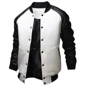 Colección de Chaquetas Varsity de Moda Masculina 2024: Manténgase Abrigado con Estilo con Cuello Alto - Product Image 1