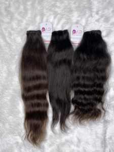 613 cabello rubio virgen extensiones de cabello humano indio crudo sin procesar cabello humano ondulado crudo - Product Image 3