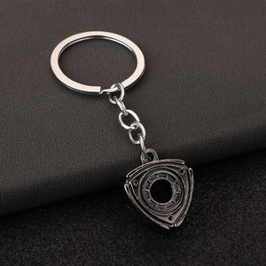 Rotary <strong>Engine</strong> Rotor Keychain Zinc Alloy Gold Tone Split Ring Chain for Car Meet Giveaway Favors - Product Image 4