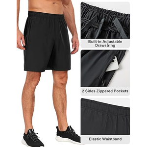 Shorts en coton pour hommes sur mesure OEM, taille élastique unie, décontractés, pour l'été, vente en gros, fournisseur en vrac, haute qualité - Product Image 3