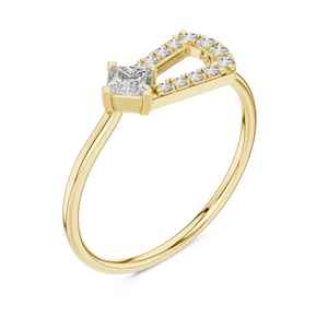 Creative Craft Moissanite Princess Cut Diamond <b>Split</b> Halo <b>Ring</b> Original 925 Silver Fine Modern Style Gift Jewelry For Birthdays - Product Image 6