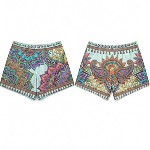 Shorts pour femmes de style vintage, sublimation, respirant, haute élasticité, séchage rapide, 220 GSM, léger, streetwear, vêtements de plage, AI-BS-106 - Product Image 5