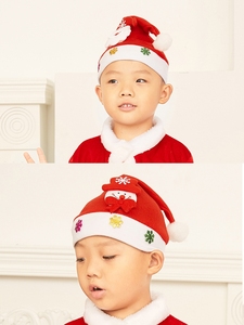 Santa Christmas Hat Christmas Party Santa Claus Hat with Soft Plush Material <b>White</b> Fur Edge and <b>Pom</b> <b>Pom</b> for Holiday Events - Product Image 2