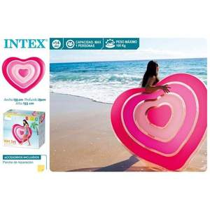 Colchón Inflable en Forma de Corazón 58727, 135x155 cm, Producto Inflable - Product Image 3