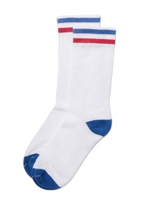 ODM Logo personnalisé Chaussettes à rayures classiques de haute qualité en tricot de coton côtelé antidérapant Design sportif respirant pour hommes femmes - Product Image 2