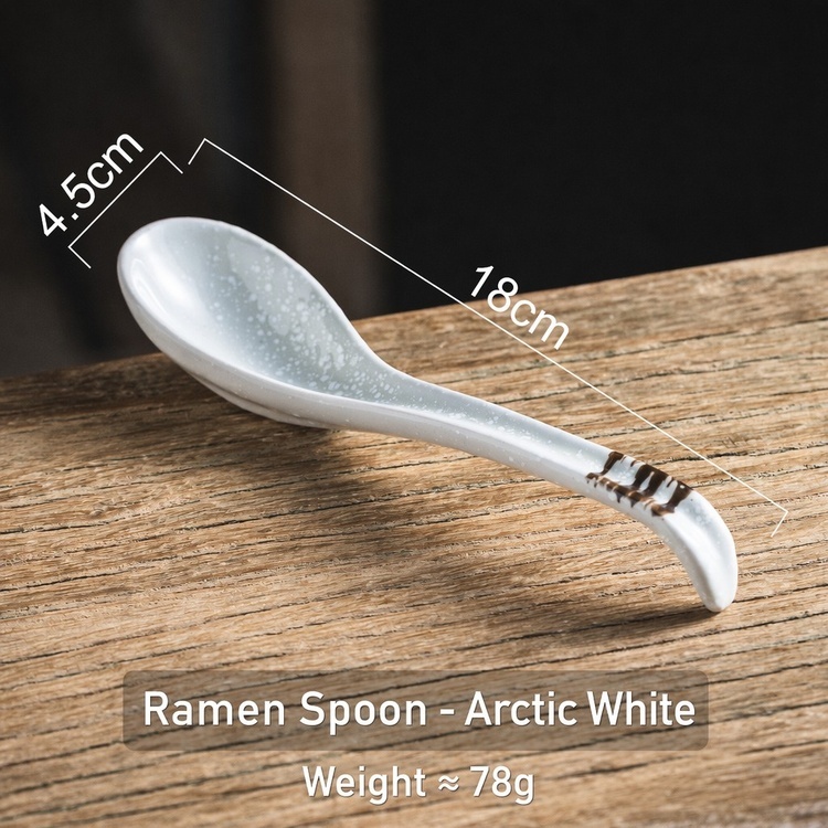 Ramen spoon Artic White