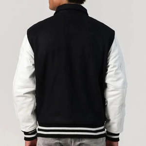 Chaqueta de exterior de alta calidad para hombre, chaqueta universitaria de béisbol personalizada OEM, chaqueta universitaria de nuevo diseño para hombre - Product Image 4