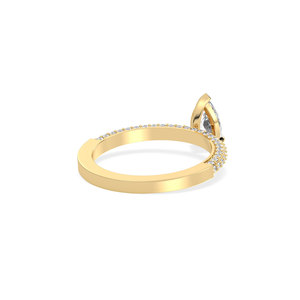 Bagues de fiançailles REYES en argent sterling 925 massif, moissanite VVS, plaqué or 14 carats, certifiées GRA, cadeaux de bijoux pour femmes, vente en gros - Product Image 4