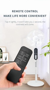 Ventilateur solaire sur pied de 16 pouces, ventilateur sur pied rechargeable de 14400 mAh, hauteur réglable, lumière LED nocturne, panneau solaire 2 ampoules LED - Product Image 2