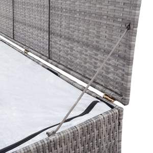 59.1 grigio "x 39.4" x 39.4 "scatola portaoggetti in Poly Rattan - Product Image 6