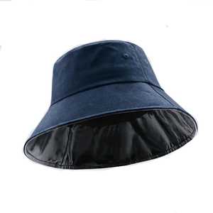 OEM Custom <b>Reversible</b> Embroidery & Printing Denim <b>Bucket</b> <b>Hats</b> Polyester/Cotton Summer Outdoor Unisex Adults high quality - Product Image 1
