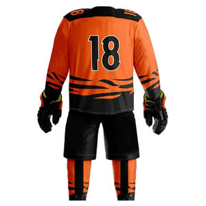 Uniformes de hockey sobre hielo transpirables y flexibles, diseñados para brindar flujo de aire y permitir la práctica en torneos y ligas. - Product Image 4