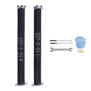 Coppia di Molle a Torsione per Porte da Garage, Rivestite in Nero, 0,207 X 2 X 24 Pollici, 16.000 Cicli, Elettroforesi, Ricambio per Garage Esistenti - Product Image 1