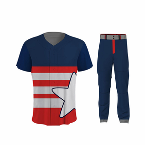 Conjunto de Uniforme de Béisbol Cómodo para Juegos de Larga Duración - Product Image 1