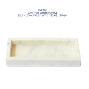 Bandeja de Servir de Mármol Blanco Festivo Regal con Asas de Latón, Bandeja de Piedra de Lujo para Comedor, Regalos de Navidad, Precio al por Mayor - Product Image 5