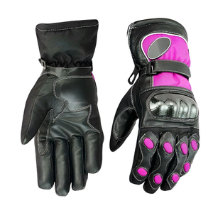 Guantes de Motociclismo Rosados para Hombre y Mujer, con Protección de Nudillos de Carbono - Product Image 2