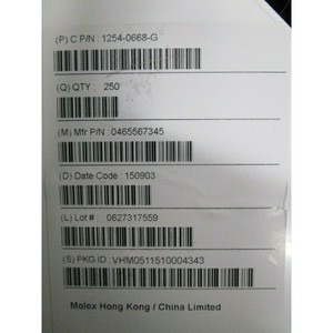 1 lot de 250 connecteurs Molex 0465567345 SeaRay Slim - Équipements et pièces semi-conductrices d'occasion fiables à l'échelle mondiale - Product Image 3