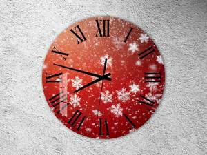Reloj de Pared Redondo de Resina Moderno y Grande con Diseño de Copos de Nieve y Aspecto Antiguo para Sala de Estar, de Una Sola Cara - Product Image 5