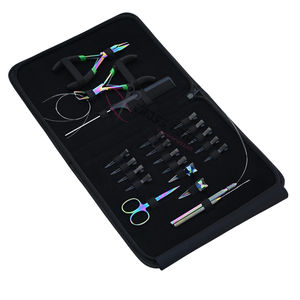 Kit d'outils avancés pour extensions capillaires à micro-anneaux Rainbow avec pince applicatrice en acier inoxydable et accessoires de coiffure pour salon - Product Image 1