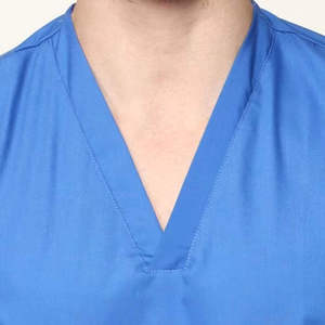 Medical Scrubs Men Hospital Uniform <b>Set</b> Professional <b>Doctor</b> Nurse Surgical V-Neck Top Pant Clinic Workwear Lab Apparel Wholesale - Product Image 4