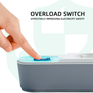 Enchufes de 3 Tomas, Personalización al por Mayor, Enchufe Comercial de Mesa Eléctrico Duradero con Conexión a Tierra Estándar y Cable de 2 m - Product Image 6