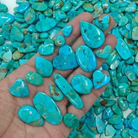Lot de cabochons en turquoise naturelle de Mohave, vente en gros de pierres précieuses en turquoise pour la création de bijoux