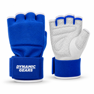 Weight Lifting Gym Workout Fingerless Weight Lifting Gloves With Wrist Wrap Support Full Palm Protection Non Slip - Product Image 1