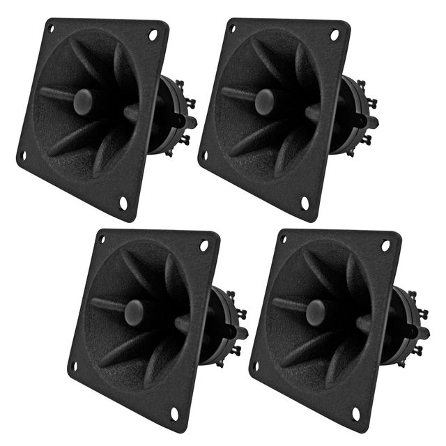 3.25" X 3.25" Piezo Horn Element Super Replacement DJ Tweeter 40W Max Component Square Driver Smooth Extended Frequency 4PCS