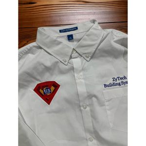 Camisas de Vestir Personalizadas para Hombre, Manga Larga, con Botones, Modelo W100, Bordado Personalizado, Fácil Cuidado, con Logotipos y Textos - Product Image 3