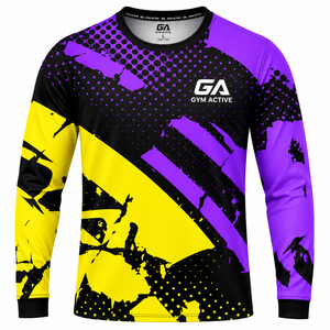 Mens Custom Printed Cartoon Front Solid Breathable <b>Long</b> <b>Sleeve</b> Gym Sweatshirt Athletic <b>Workout</b> Sportswear Fitness Training - Product Image 6