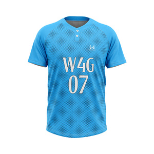 Custom Sublimated Baseball Jersey Men's Short Sleeve Moisture Wicking 100% <b>Polyester</b> Custom Team Name Numbers Regular Fit <b>Shirts</b> - Product Image 1