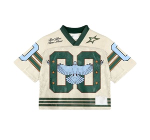 2025 Mới Tùy Chỉnh Người Đàn Ông Cắt Quá Khổ Thể Thao Jersey Boxy Lưới T Áo Sơ Mi Bóng Đá 100% Cotton T-Shirt Cho Nam Giới Lỏng Phù Hợp In - Product Image 1