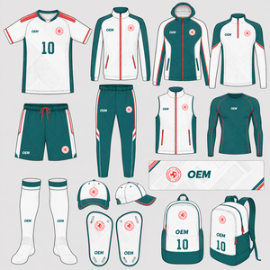 OEM Baseball Uniform Kit Set Custom Team Name White Green Red Sublimated Moisture Wicking Waterproof Polyester <b>Slim</b> <b>Fit</b> Adult - Product Image 1