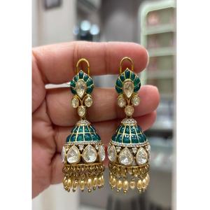 Pendientes de Gota de Moissanita Chapados en Oro de Latón de Calidad Superior, Modernos y Radiantes, para Mujeres y Niñas, para Bodas y Fiestas - Product Image 3