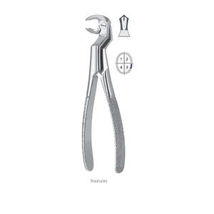 Pince à extraction Routurier pour racines des dents supérieures et inférieures avec moins de force – Pince dentaire médicale professionnelle par Dentavex - Product Image 3
