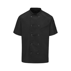 Veste de Chef Unisexe à Manches Courtes Premium MANGOES FASHION, Personnalisable, Impression Sérigraphique, Durable, Uniforme pour Cuisine, Restaurant, Bar - Product Image 4